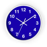 Vibrant Blue Wall Clock