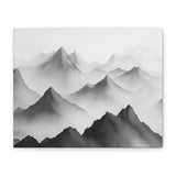 Black and White Mountain Canvas Print