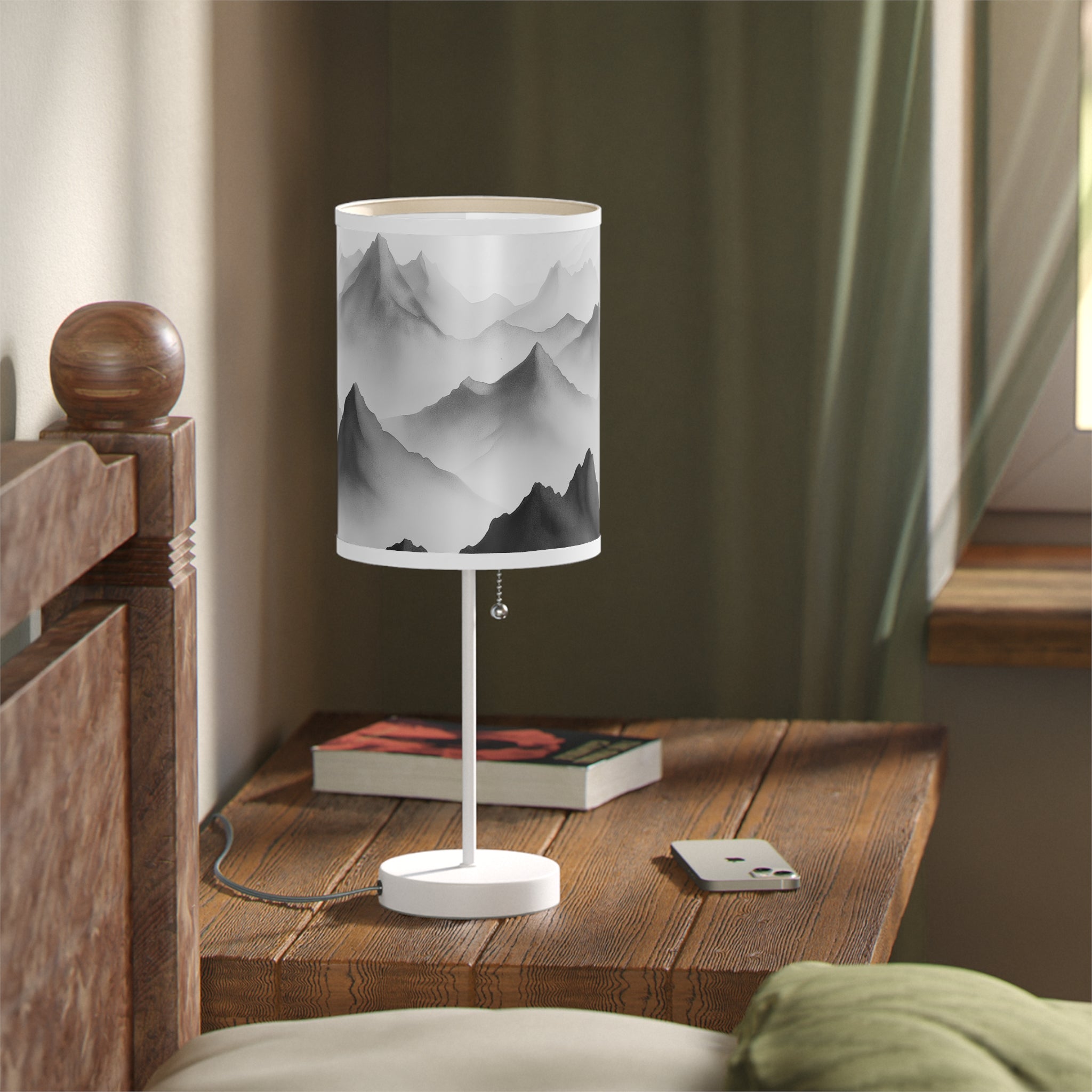 Mountain Landscape Table Lamp