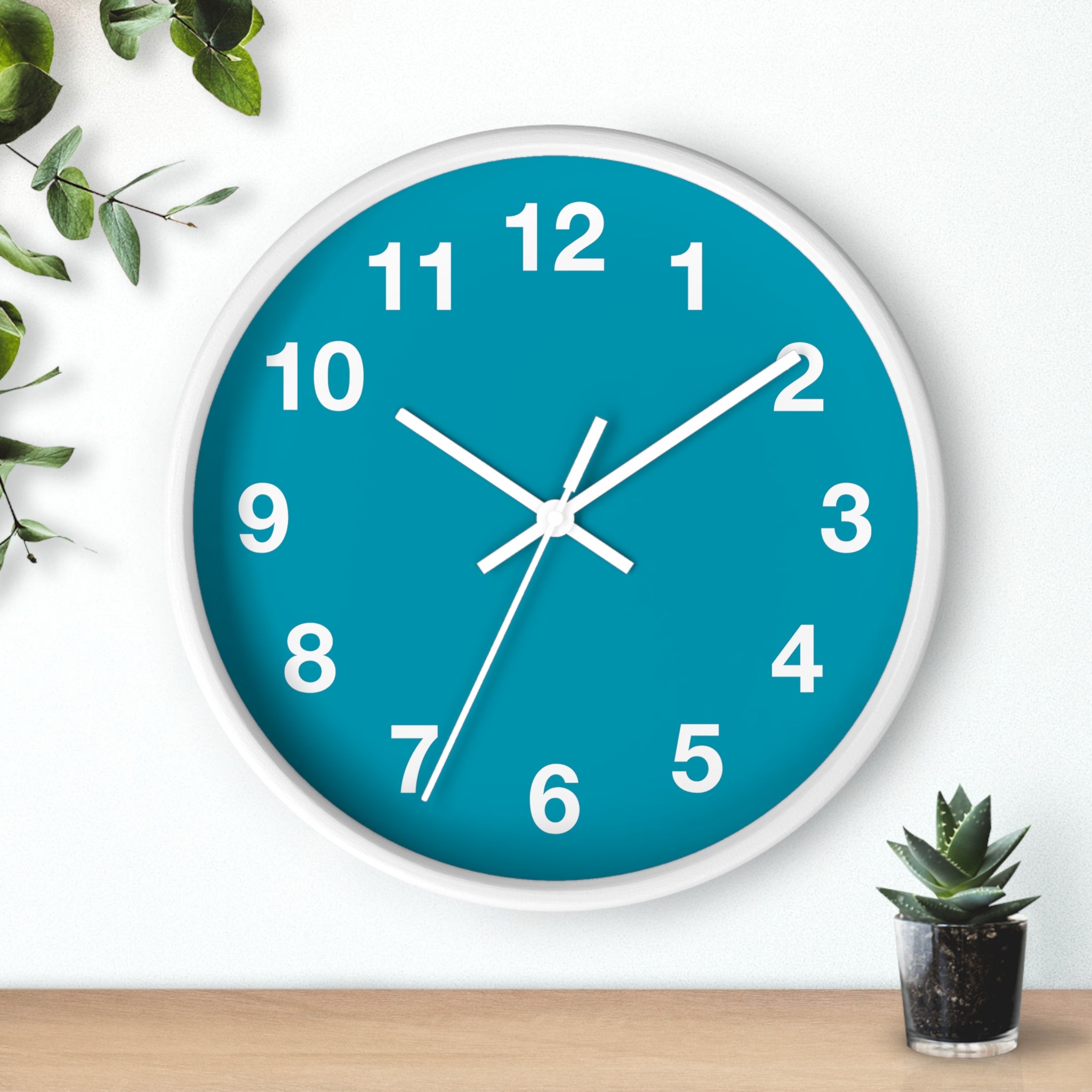 Stylish Turquoise Wall Clock