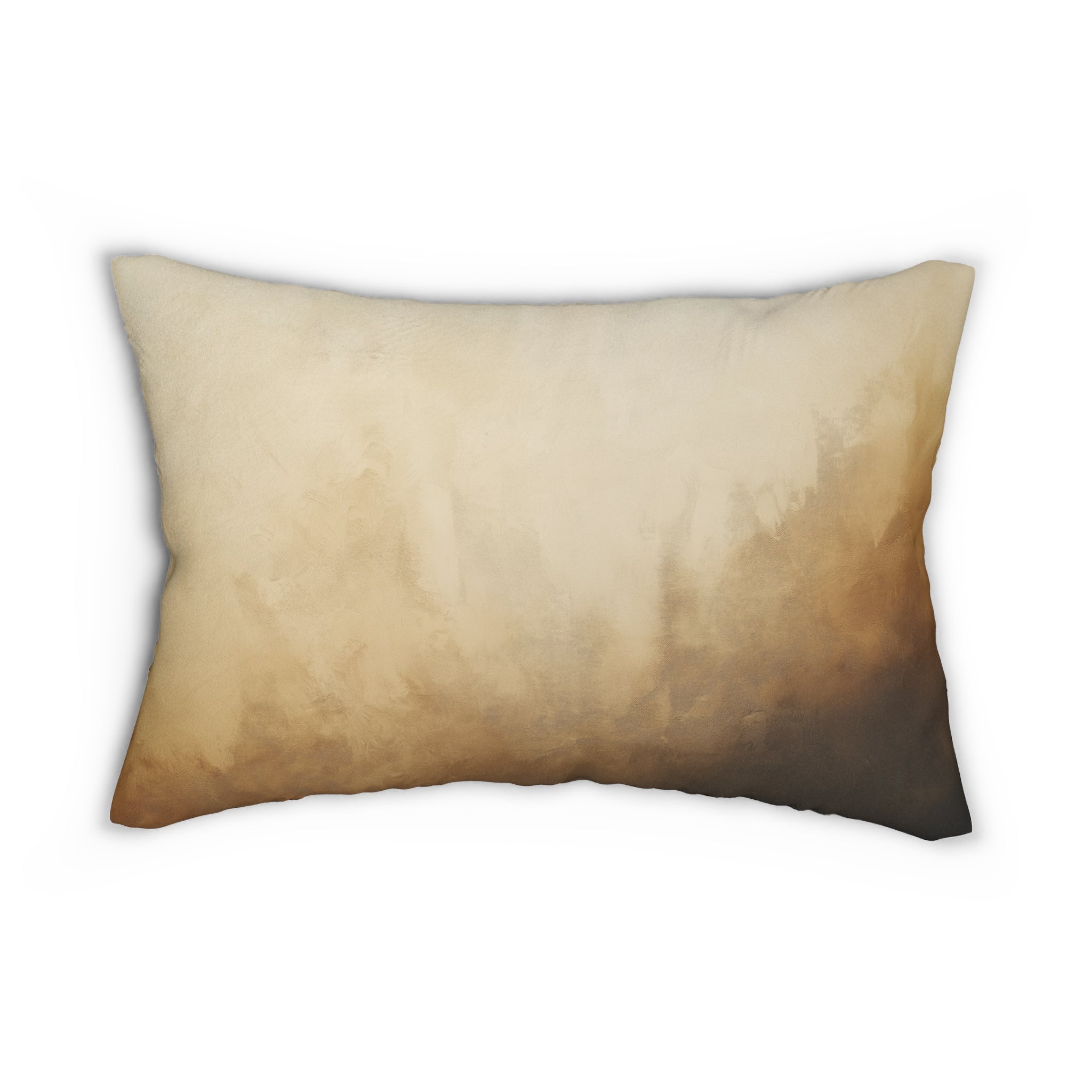 Boho Beige Ombre Lumbar Pillow