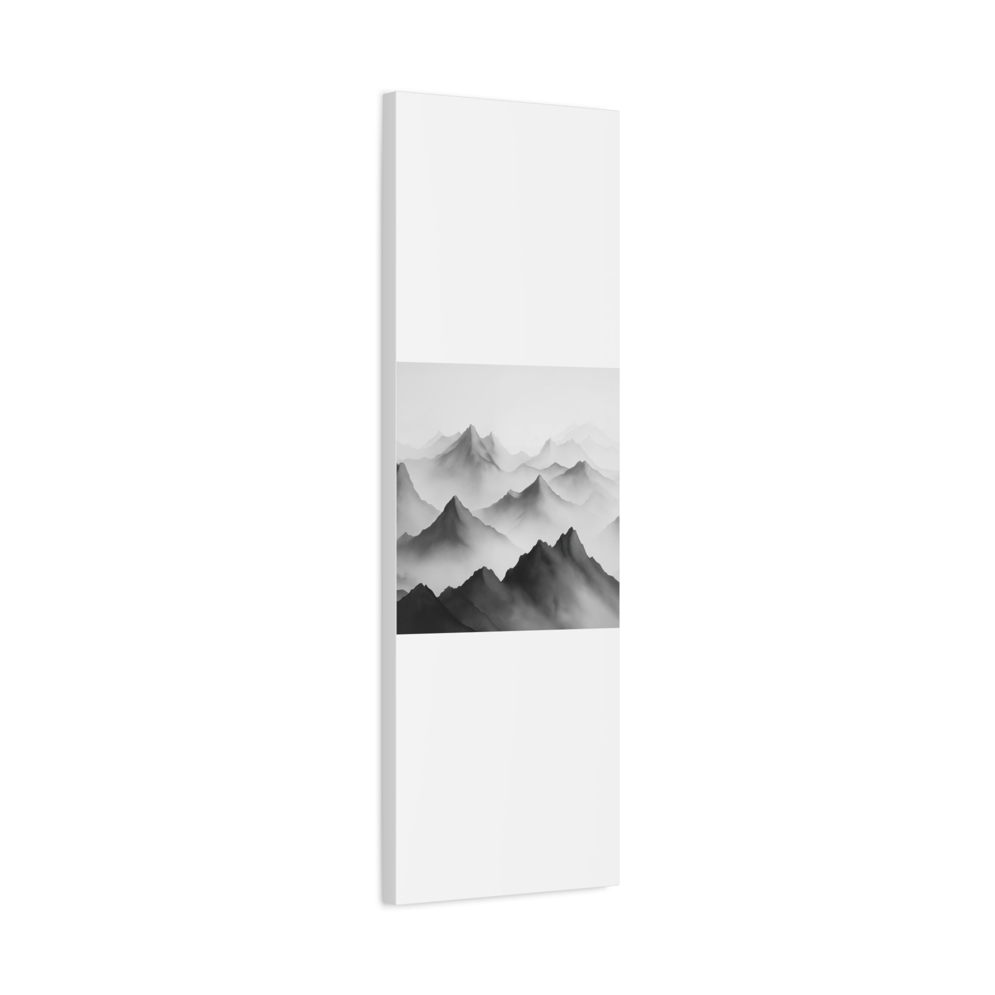 Black and White Mountain Canvas Print