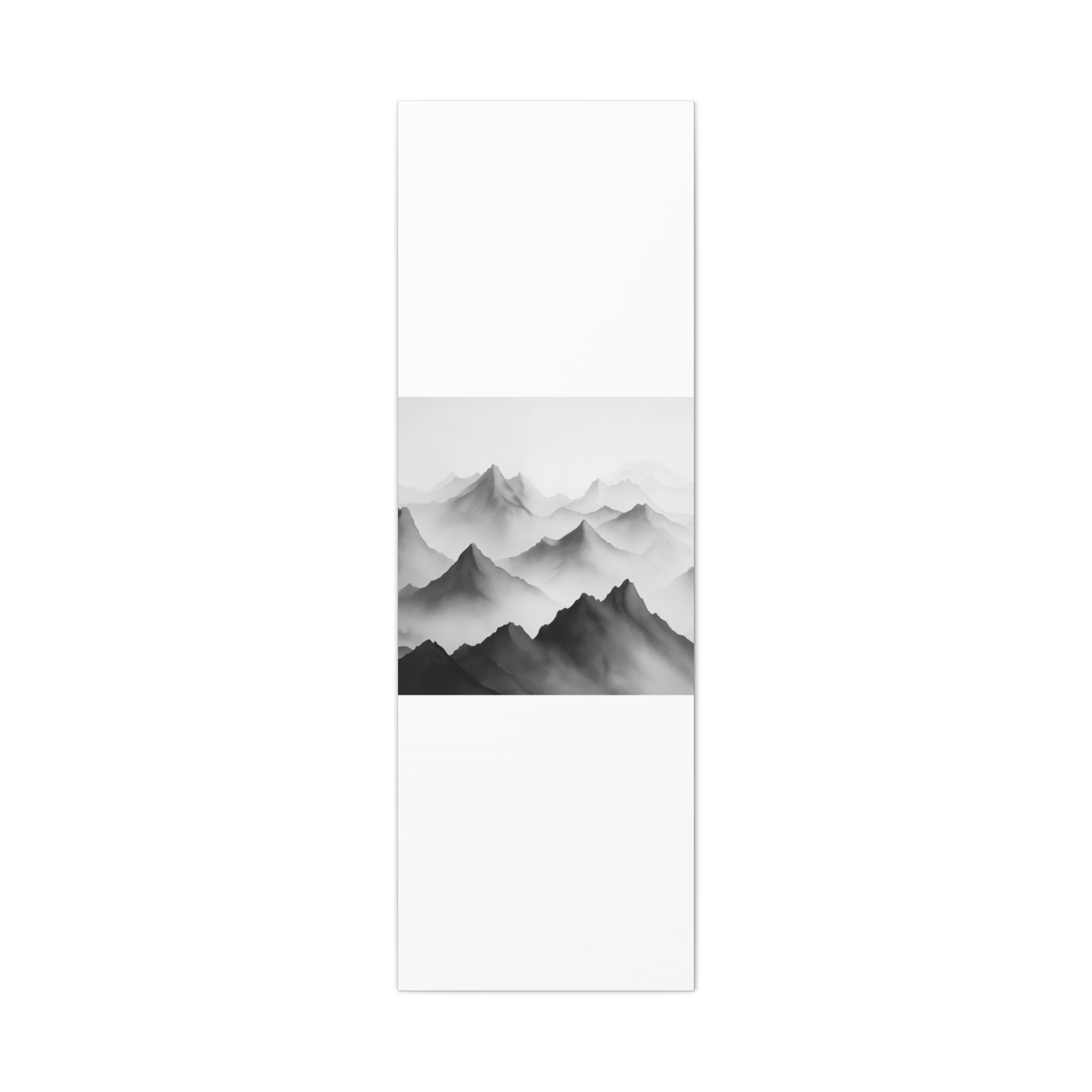 Black and White Mountain Canvas Print
