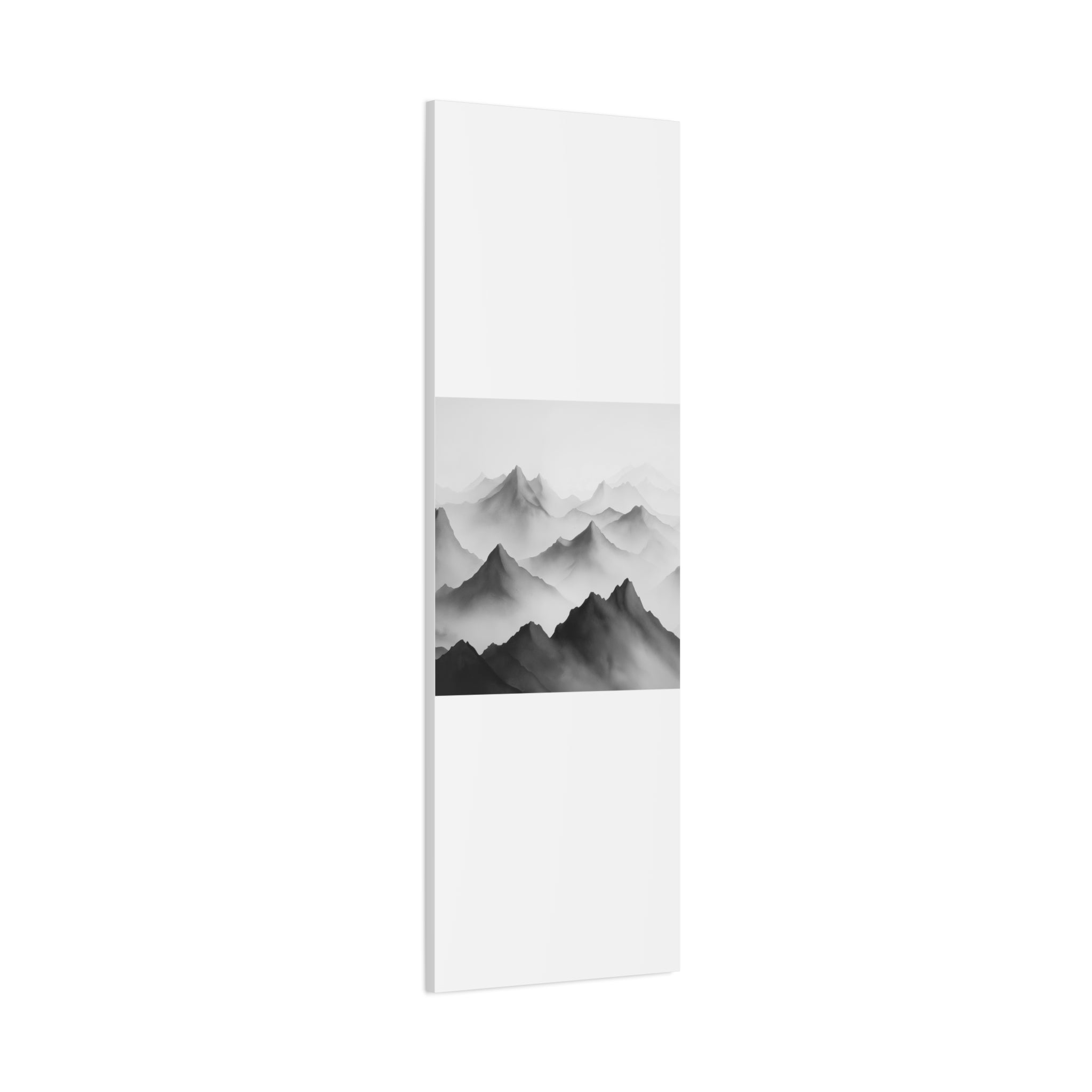 Black and White Mountain Canvas Print