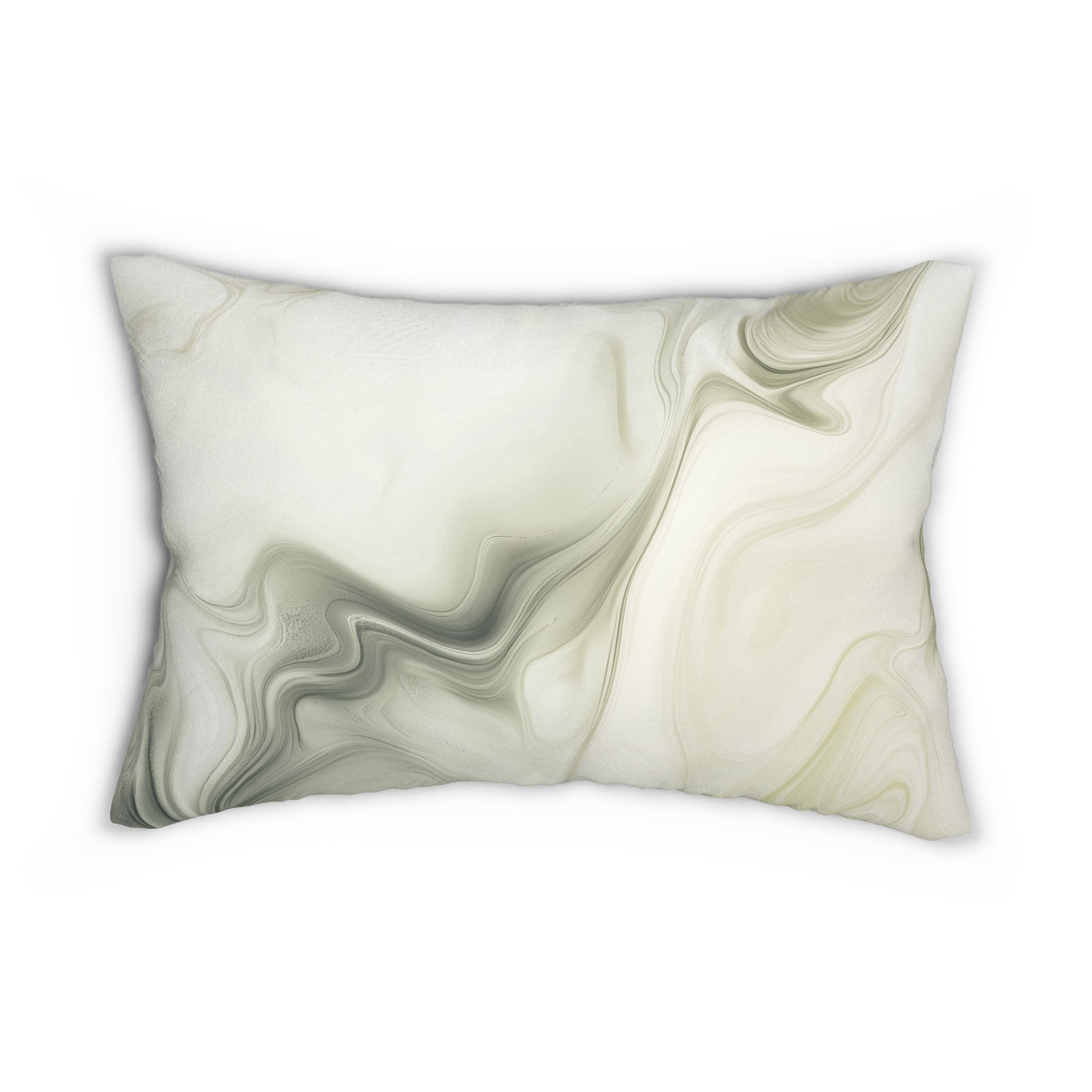 Elegant Marble Lumbar Pillow