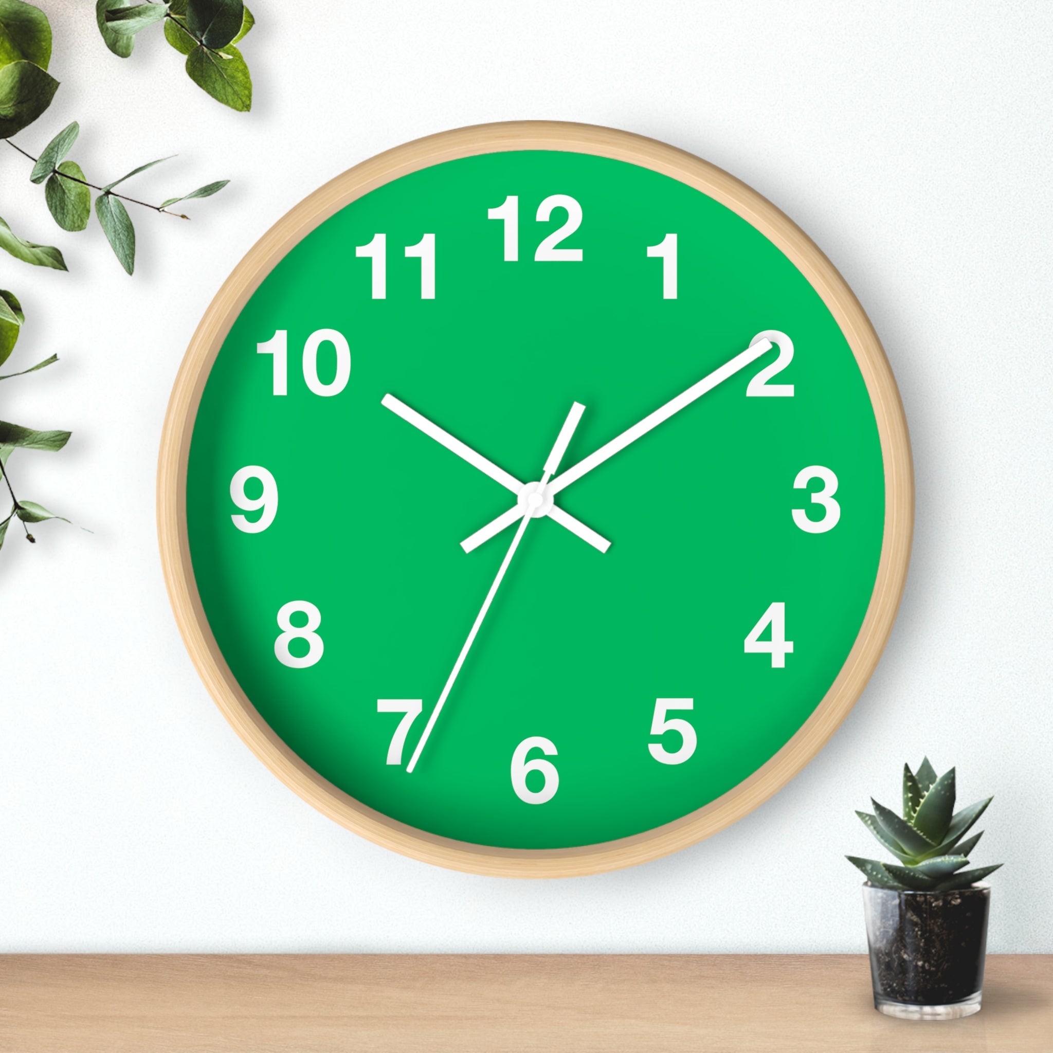 Bright Green Wall Clock