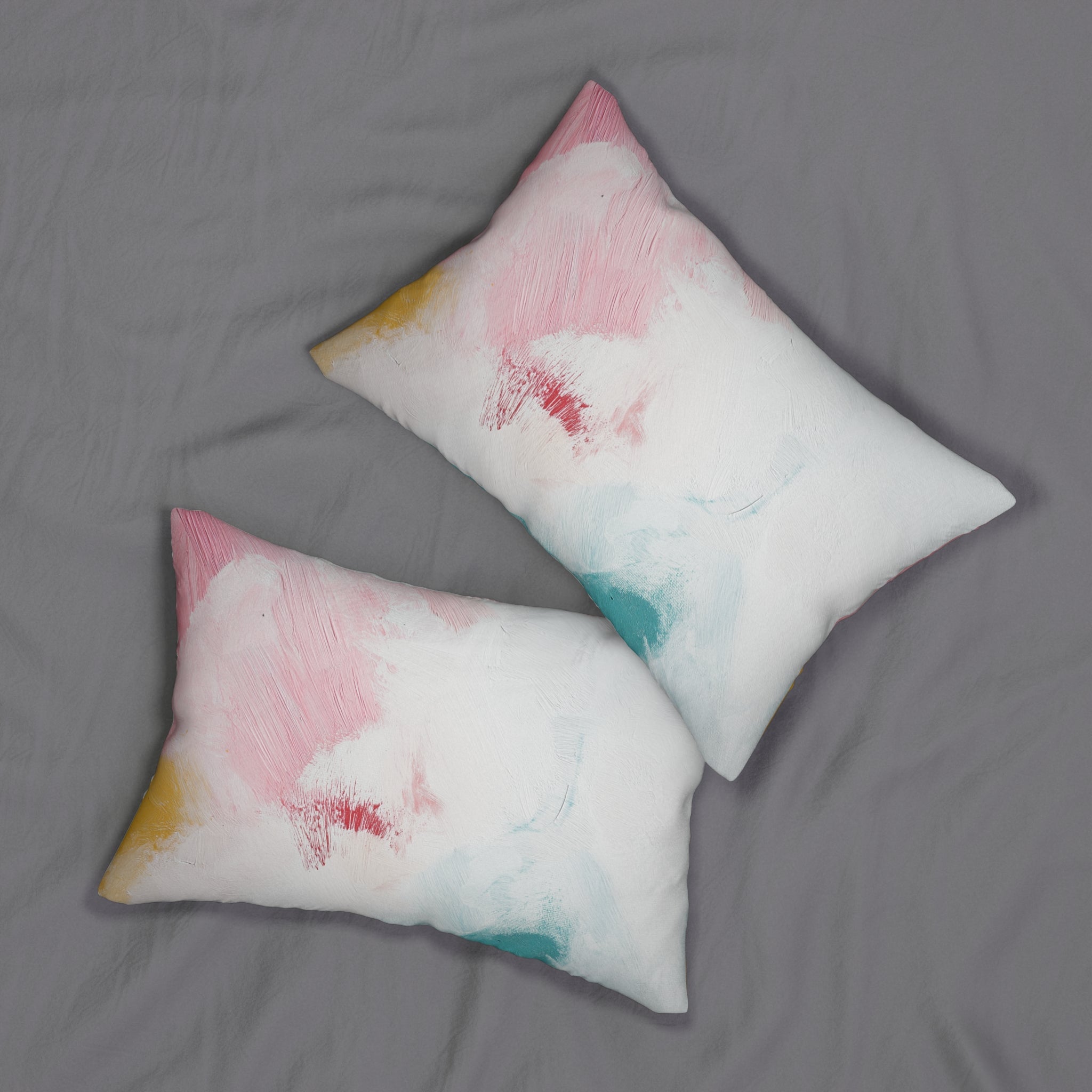 Colorful Abstract Lumbar Pillow