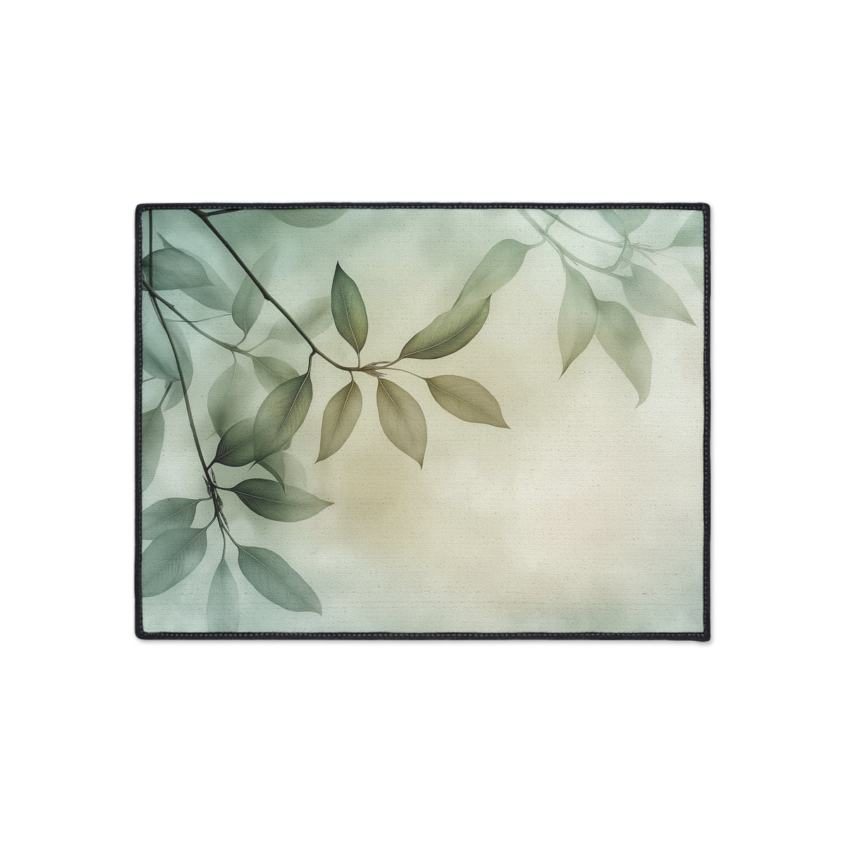 Serene Botanical Floor Mat