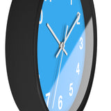 Bright Blue Modern Wall Clock