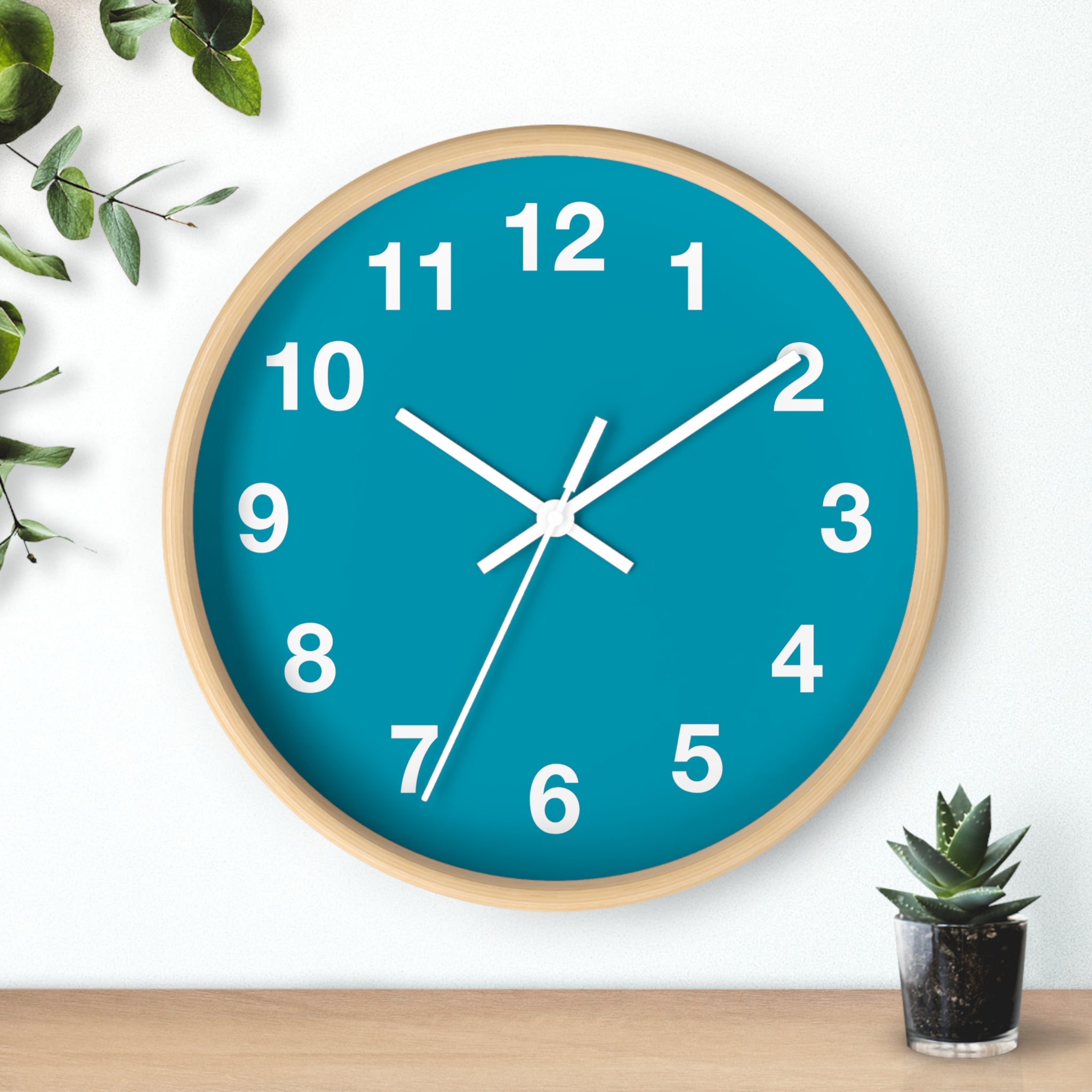 Stylish Turquoise Wall Clock