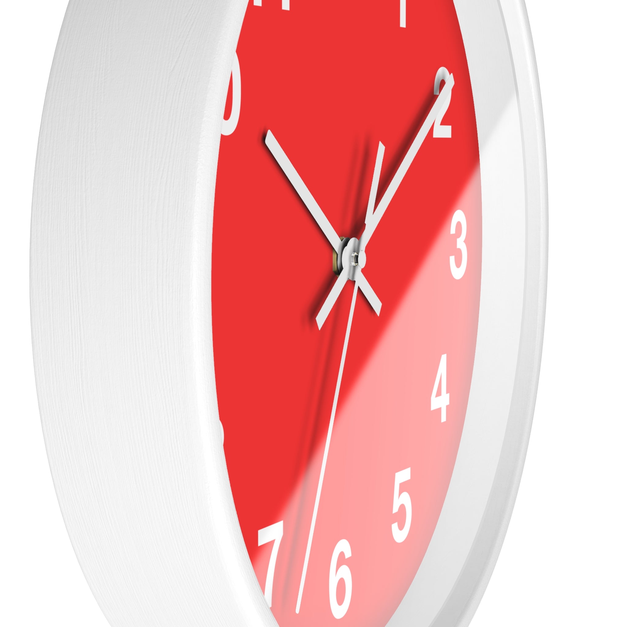 Vibrant Red Wall Clock