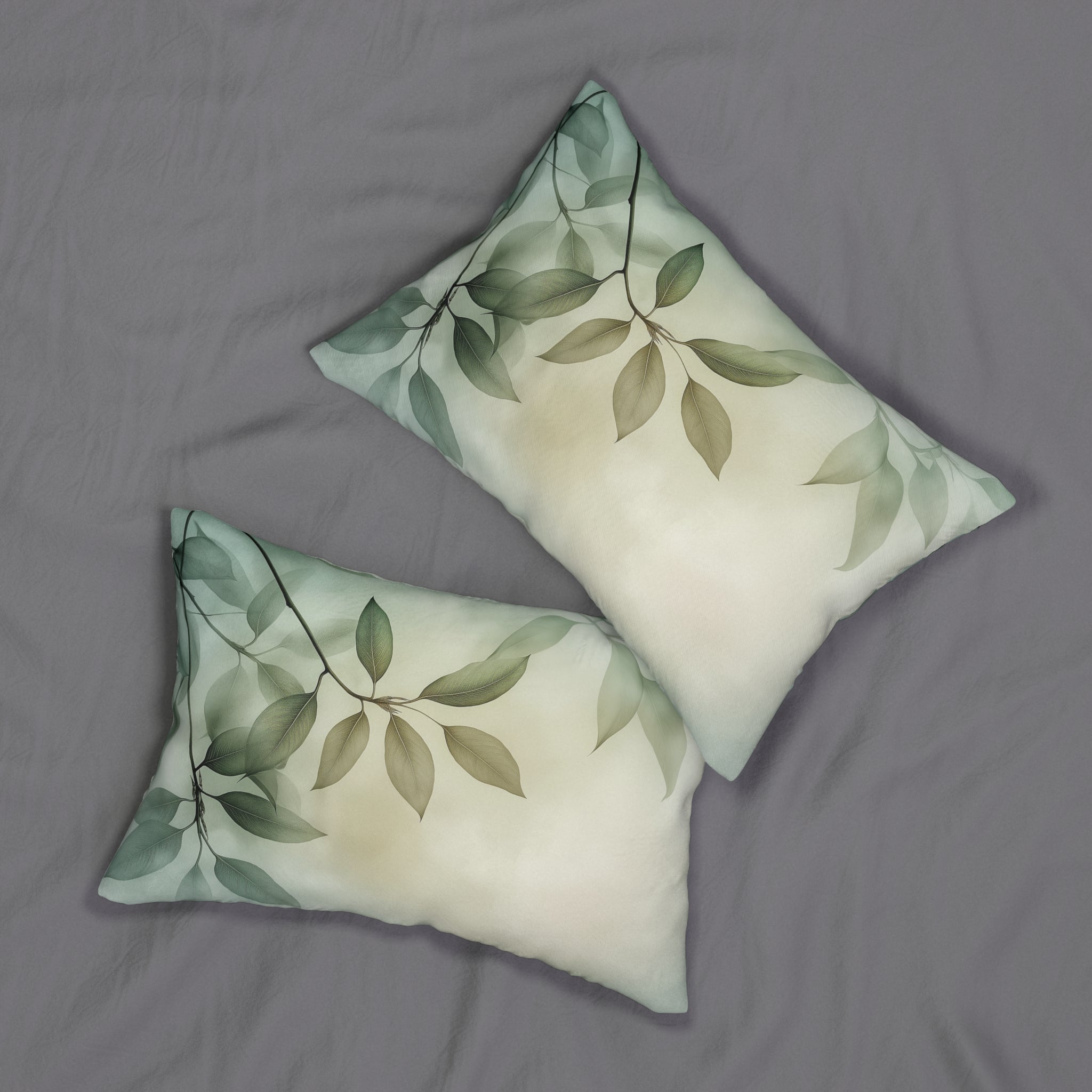 Tranquil Botanical Lumbar Pillow