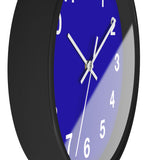 Vibrant Blue Wall Clock