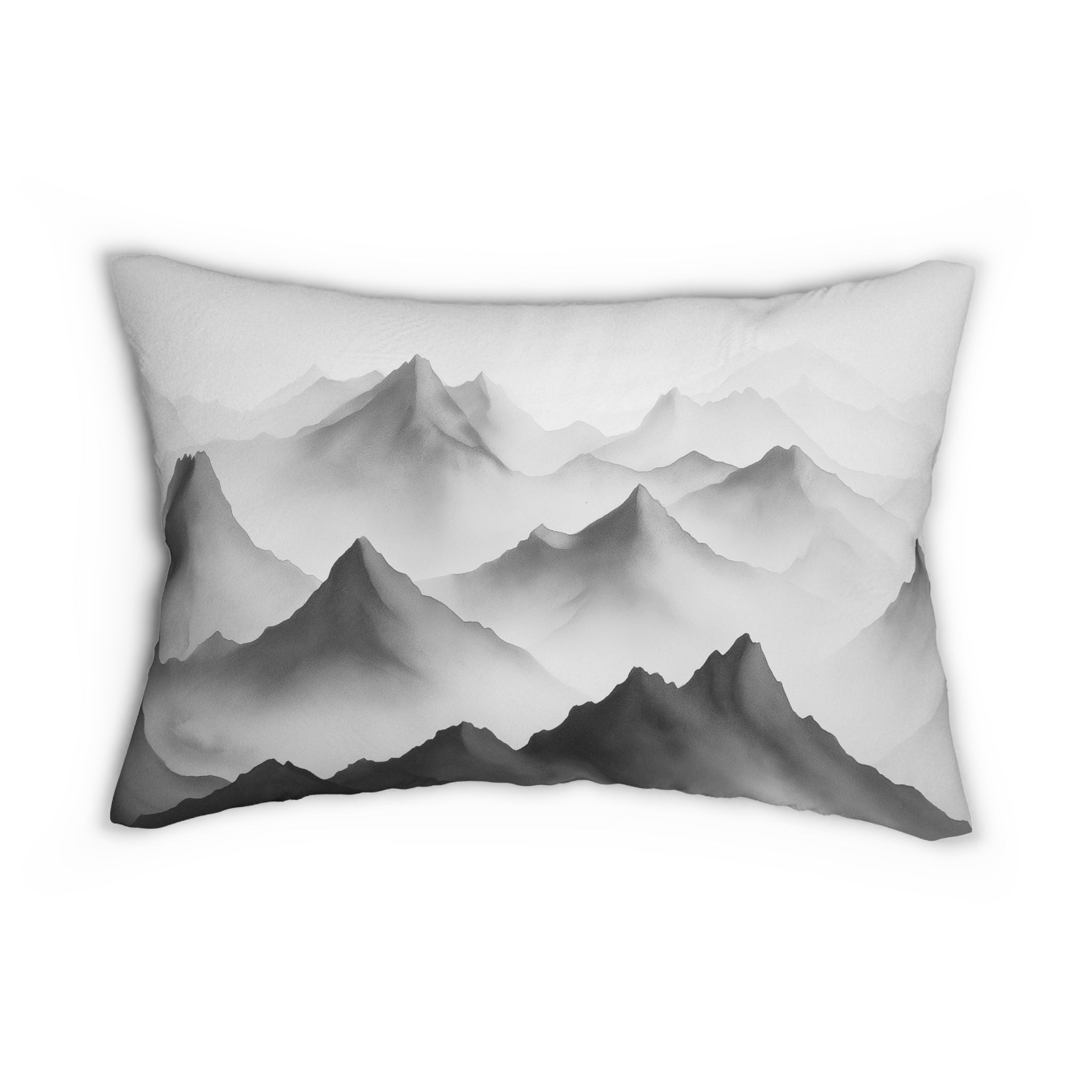 Mountain Landscape Lumbar Pillow