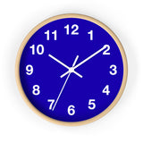 Vibrant Blue Wall Clock