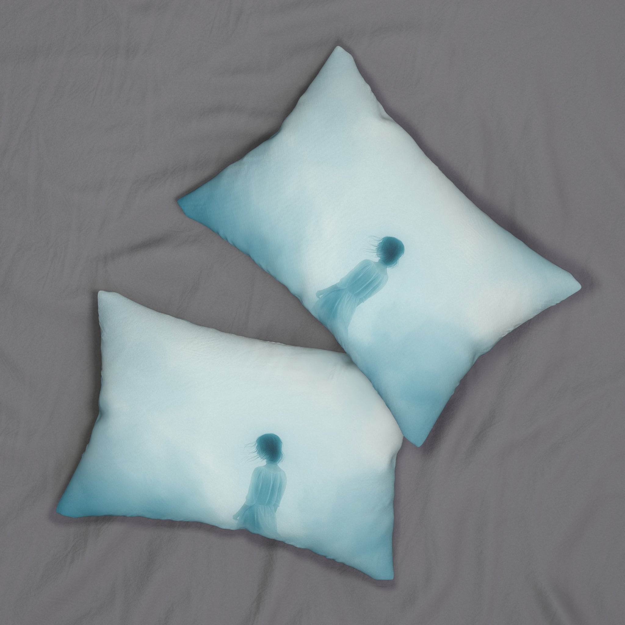 Dreamy Blue Lumbar Pillow