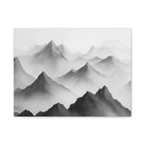 Black and White Mountain Canvas Print
