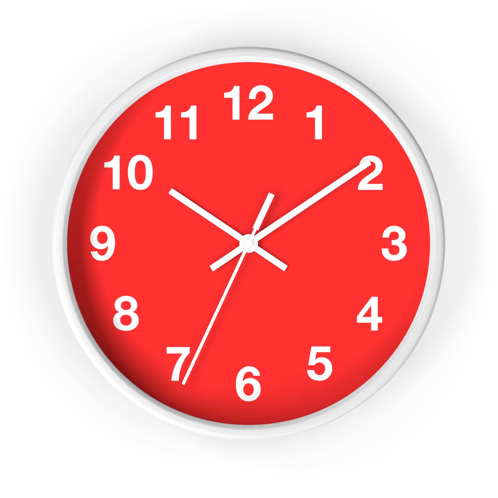 Vibrant Red Wall Clock
