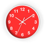 Vibrant Red Wall Clock