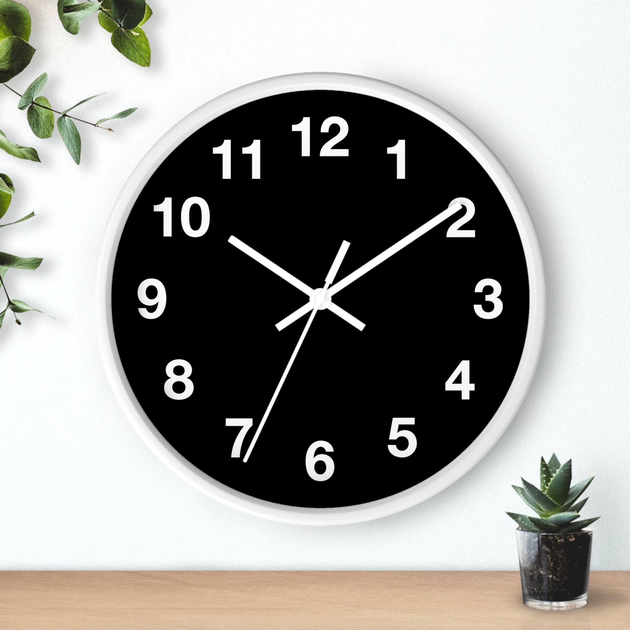 Modern Black Wall Clock