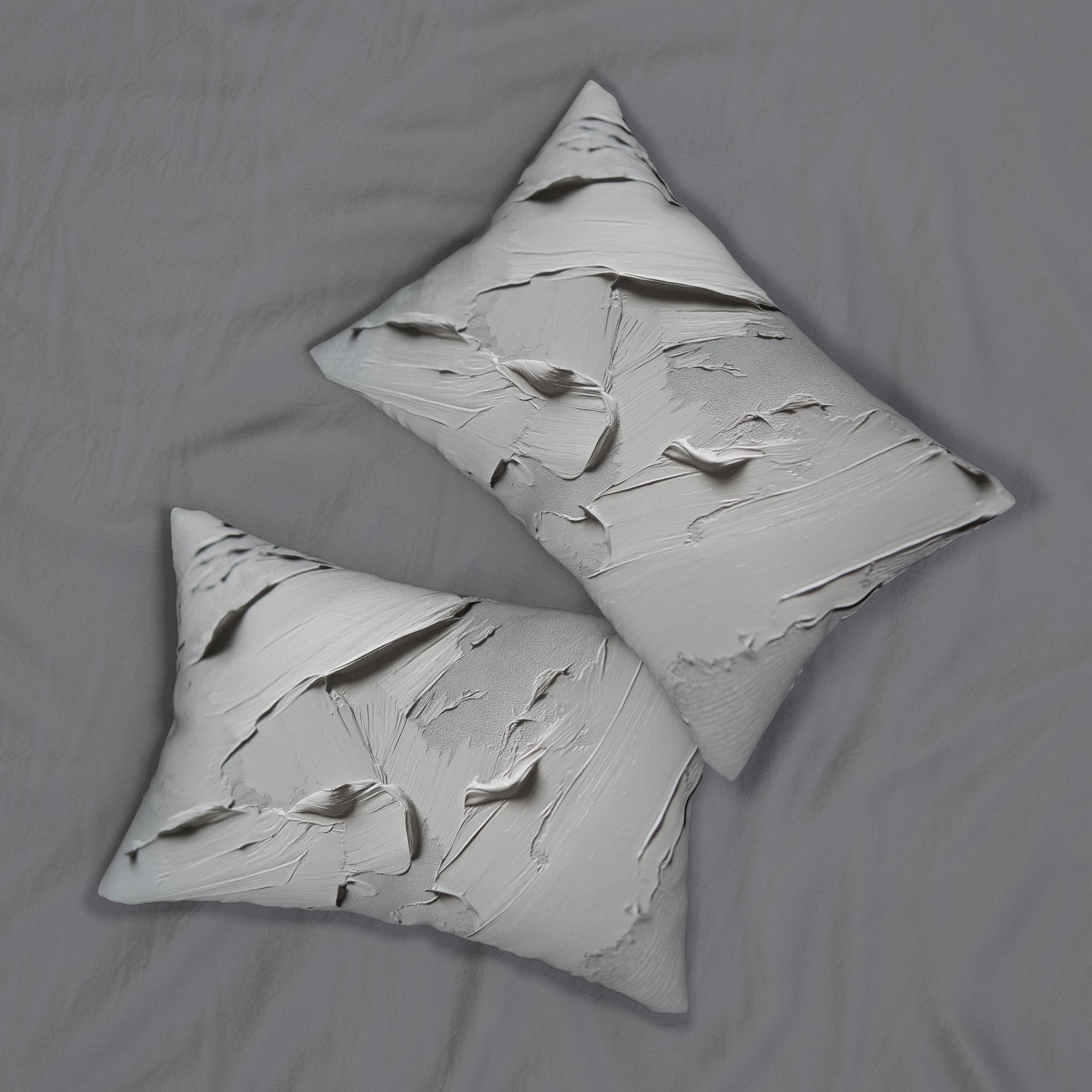 Modern Textured Lumbar Pillow for Home Decor