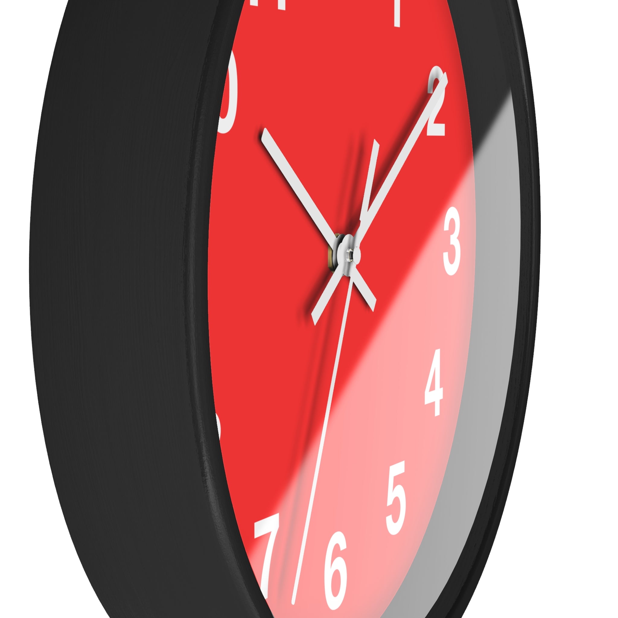 Vibrant Red Wall Clock