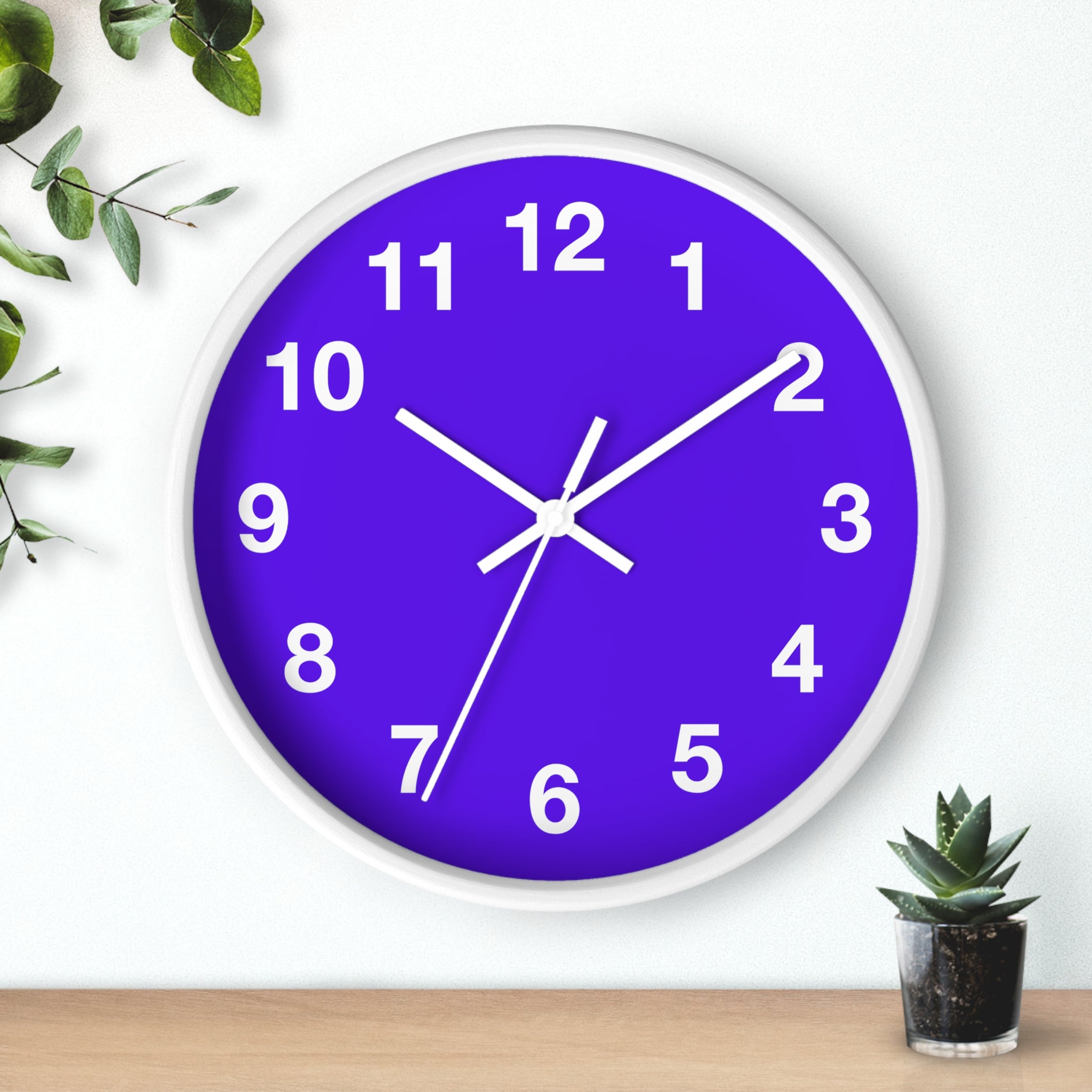Vibrant Purple Wall Clock