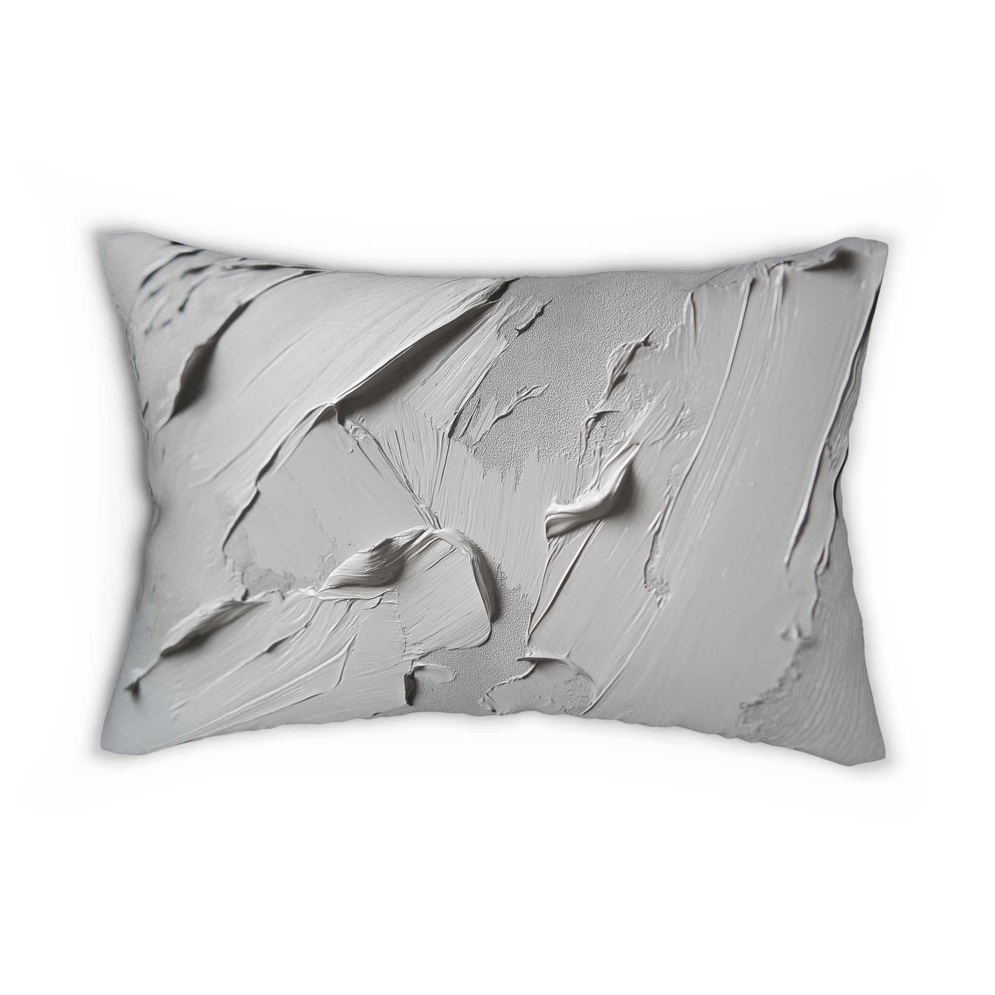 Modern Textured Lumbar Pillow for Home Decor