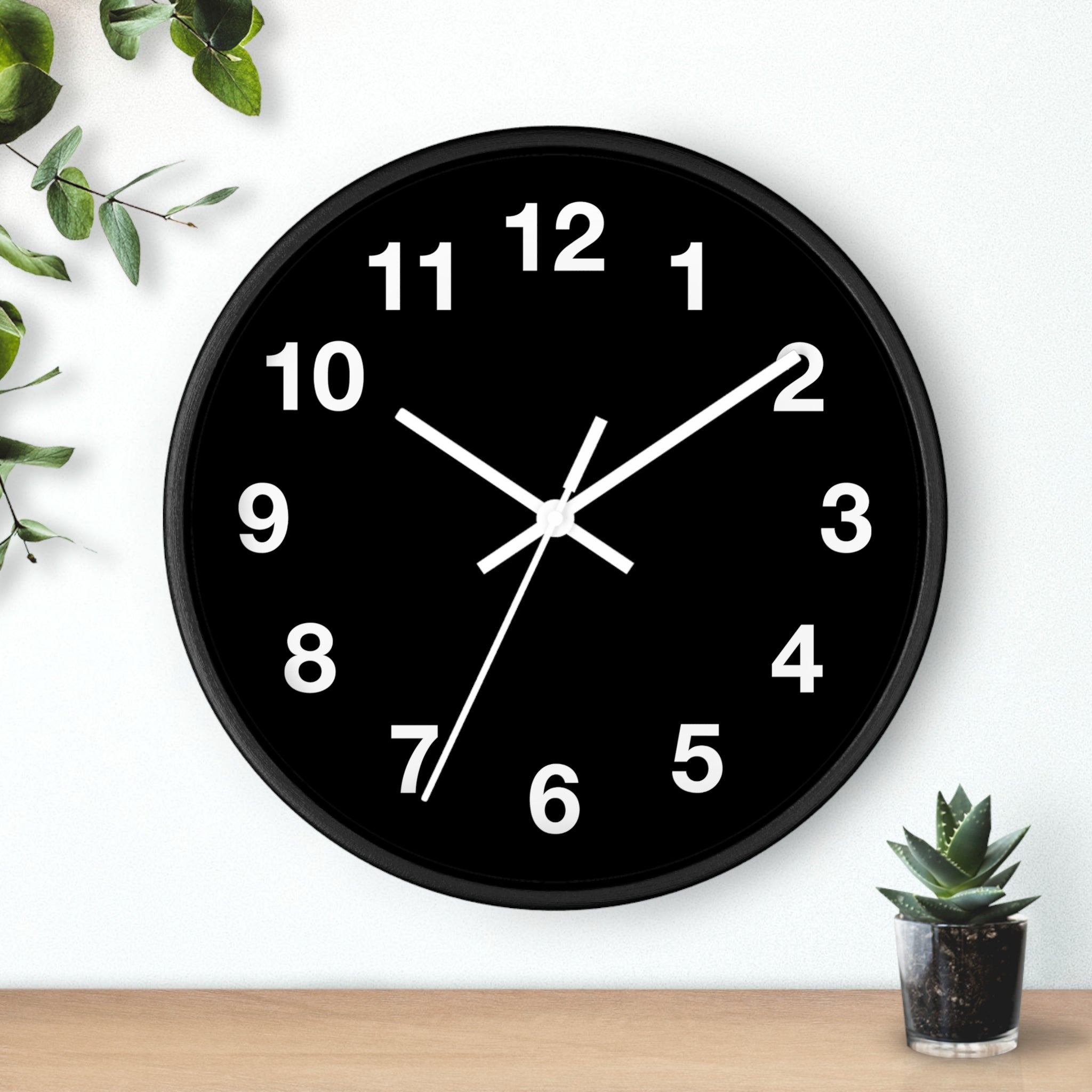 Modern Black Wall Clock