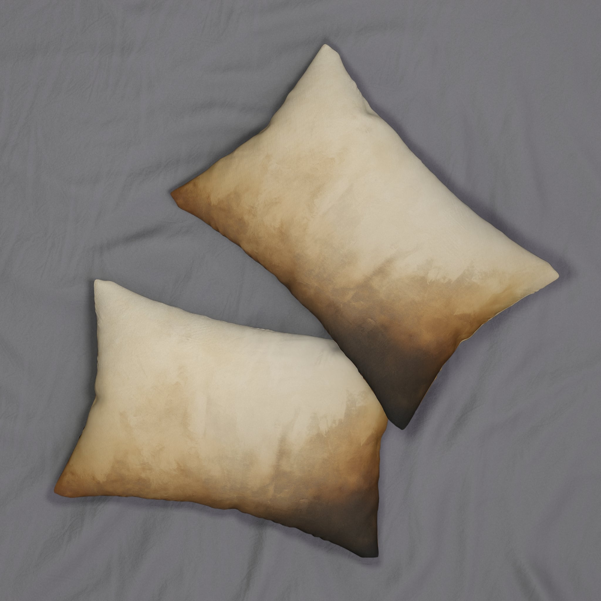 Boho Beige Ombre Lumbar Pillow