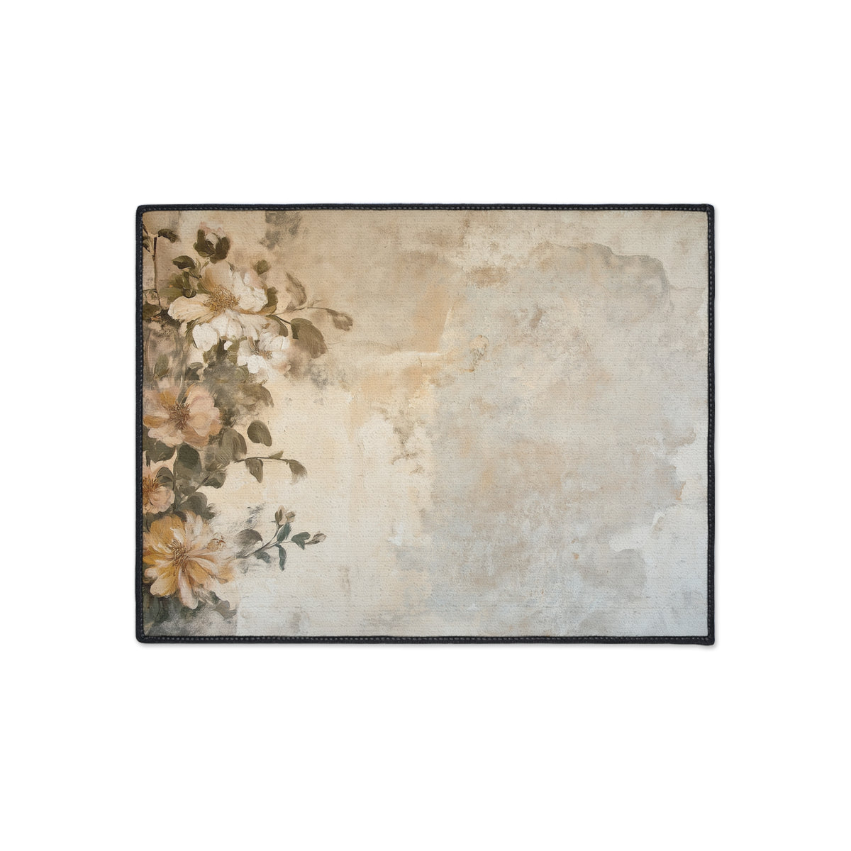Elegant Floral Heavy Duty Floor Mat