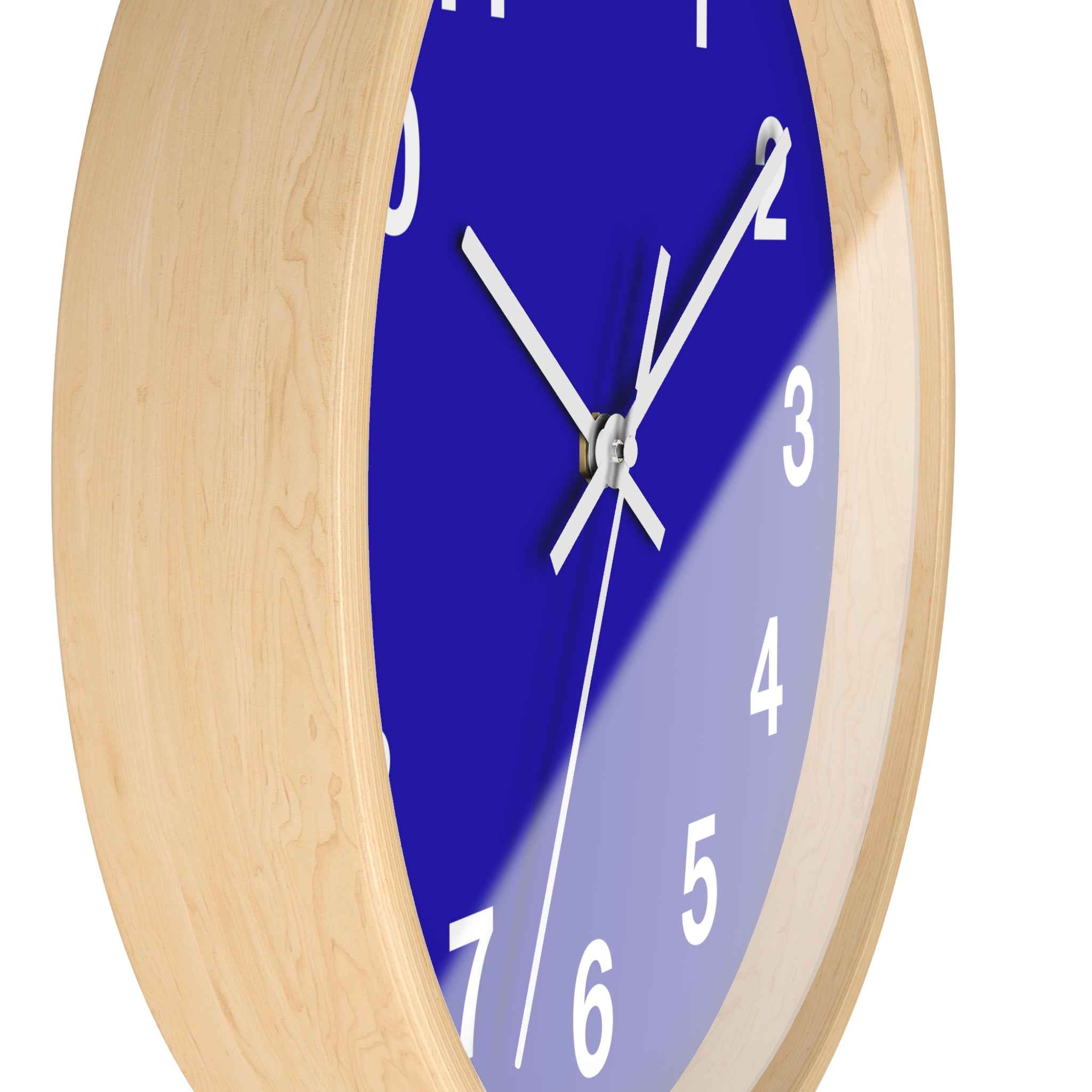 Vibrant Blue Wall Clock