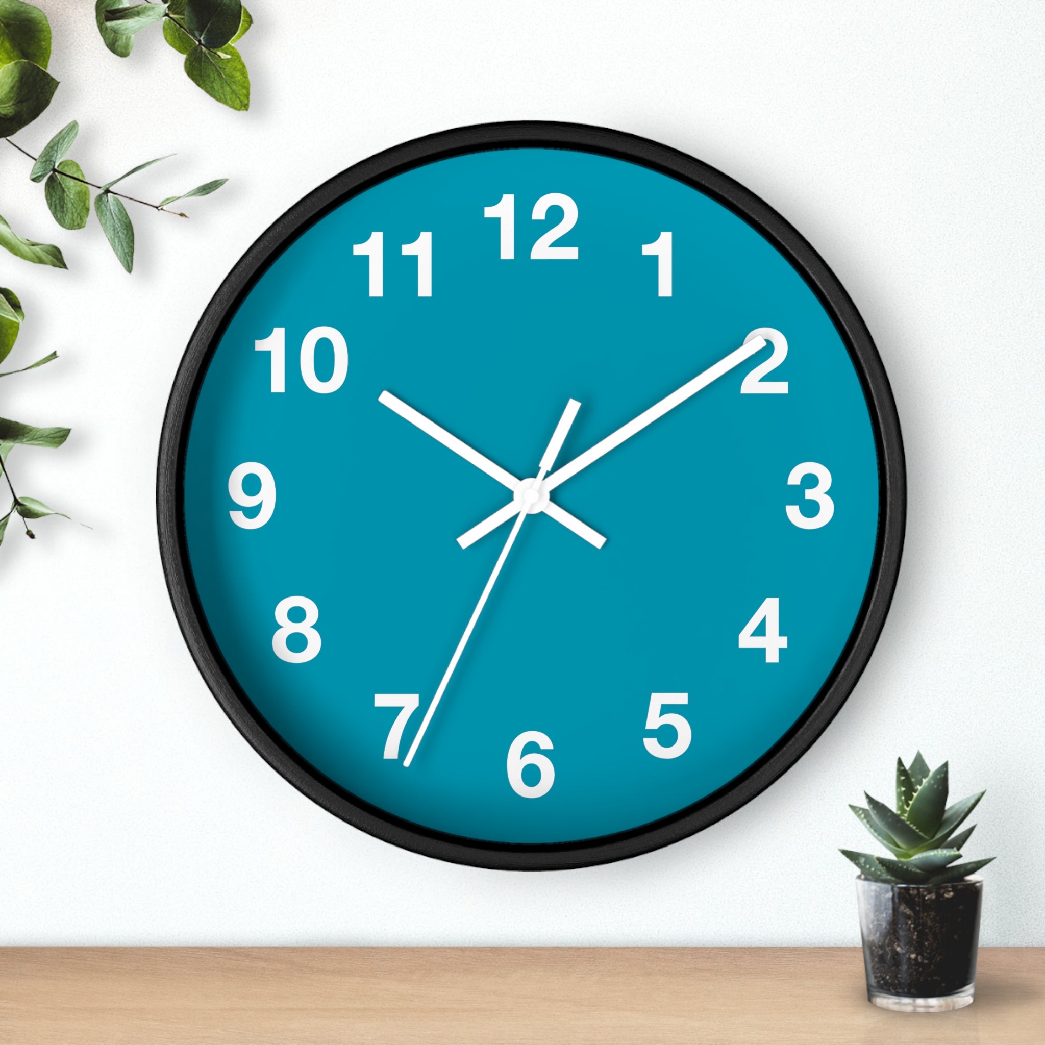 Stylish Turquoise Wall Clock
