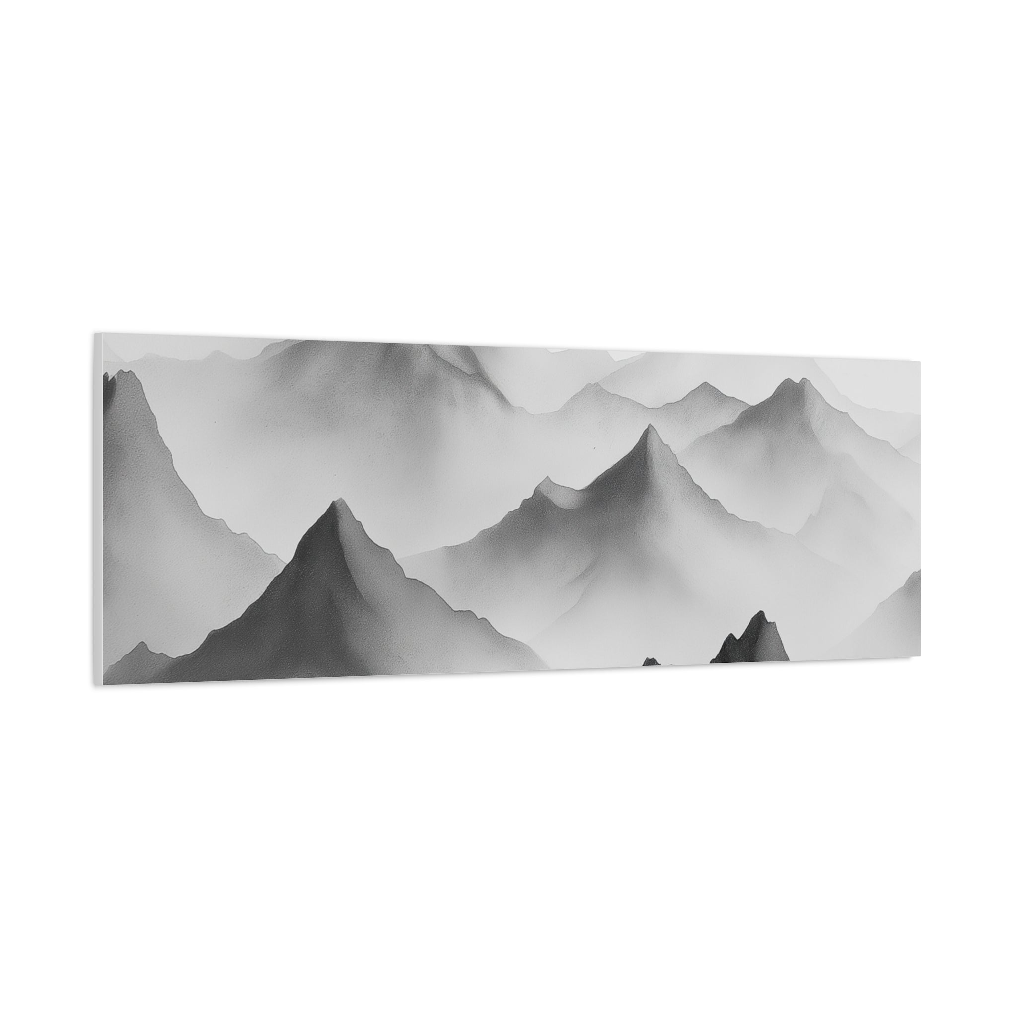 Black and White Mountain Canvas Print
