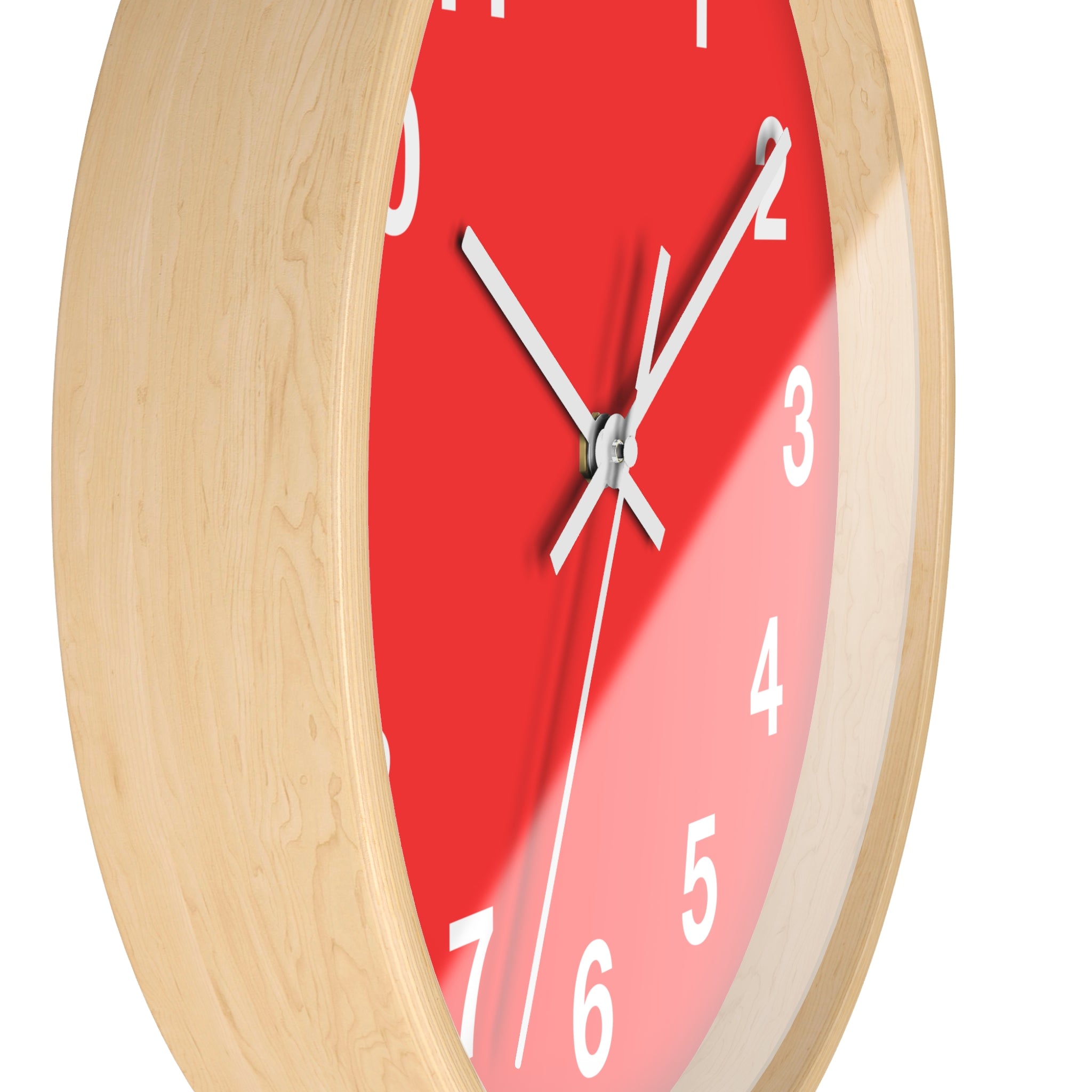Vibrant Red Wall Clock