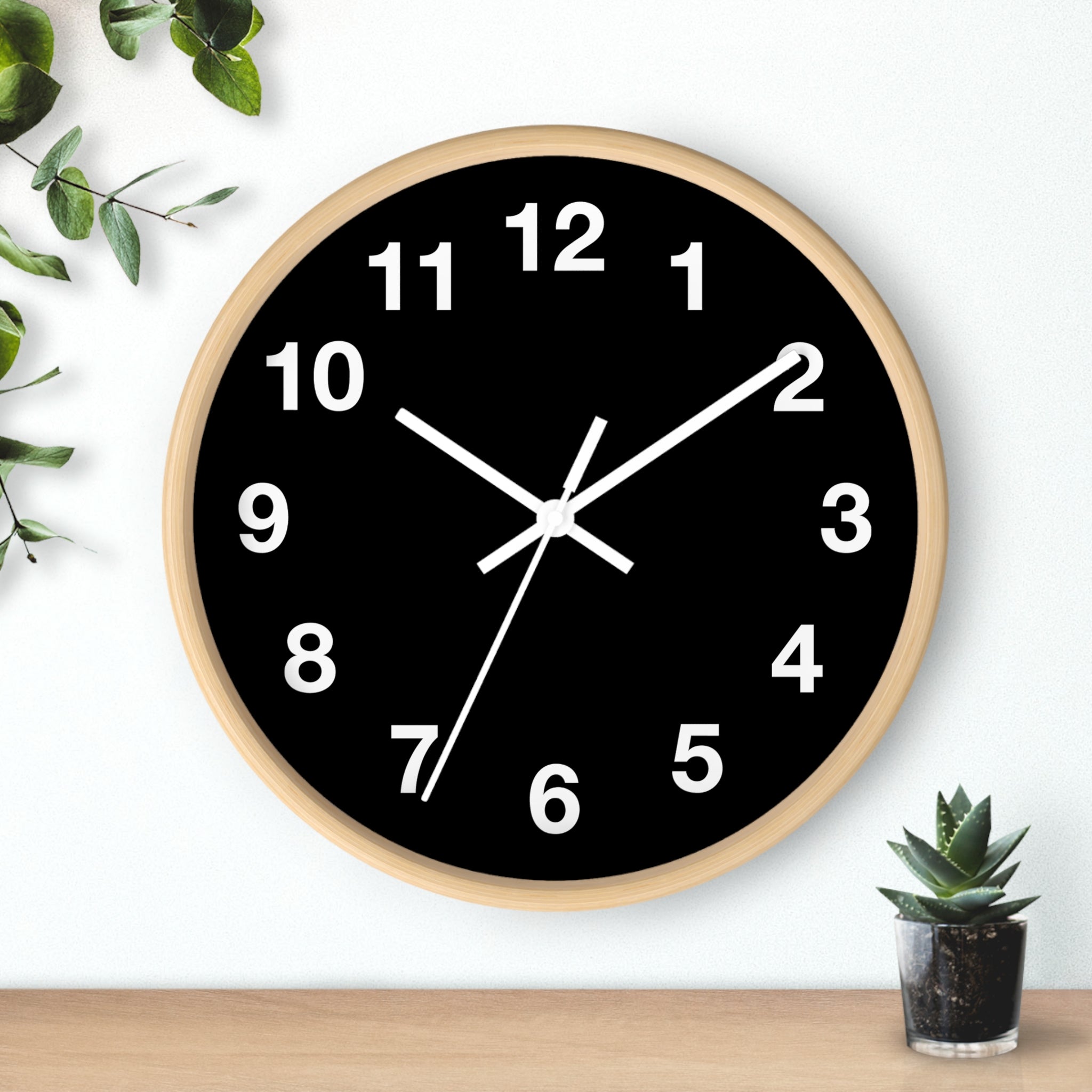 Modern Black Wall Clock