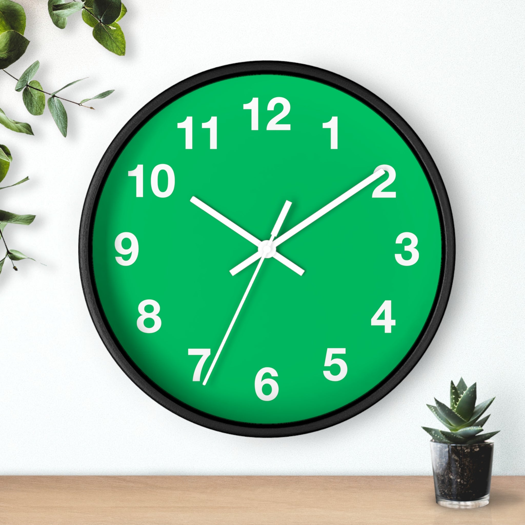Bright Green Wall Clock