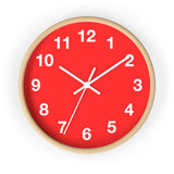 Vibrant Red Wall Clock