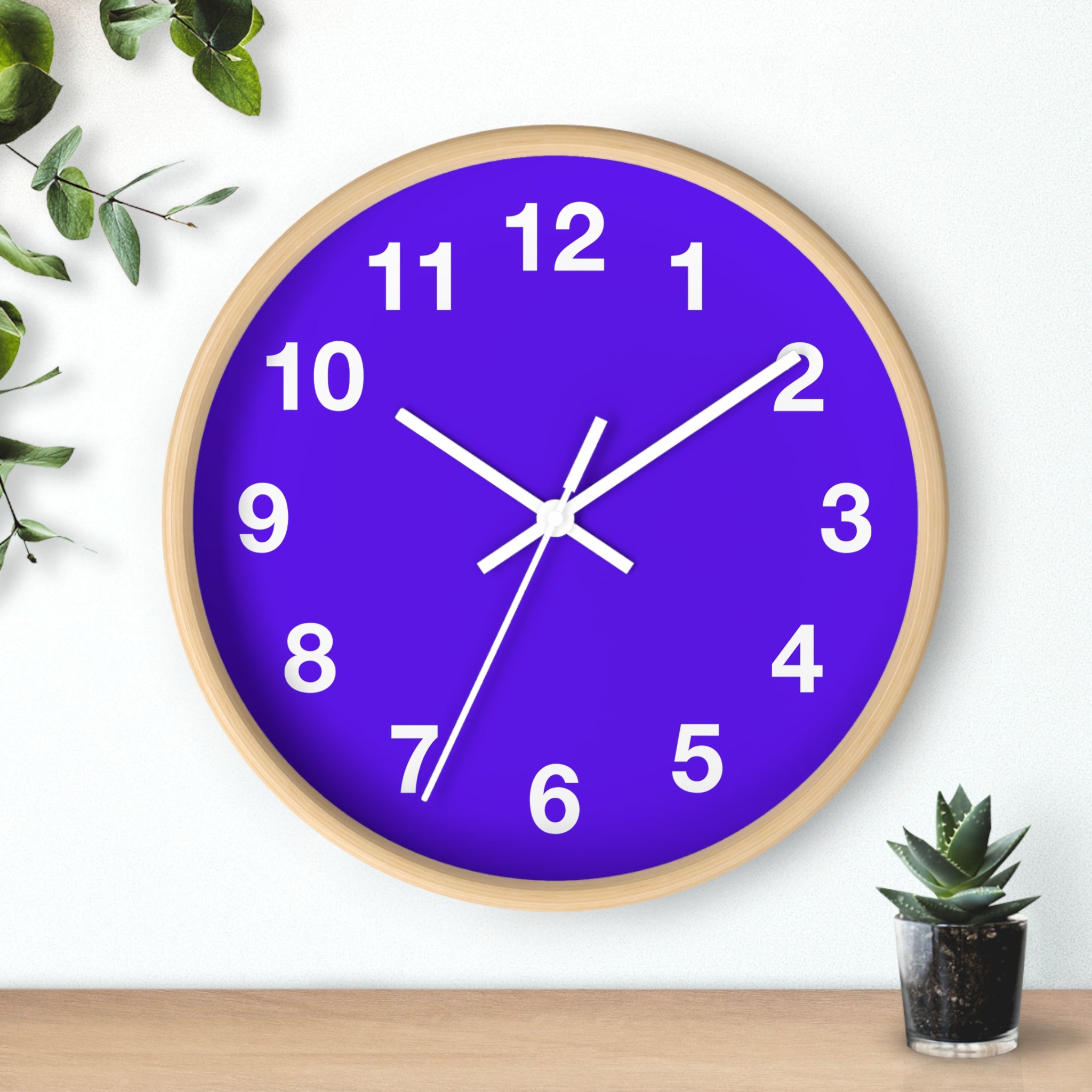 Vibrant Purple Wall Clock